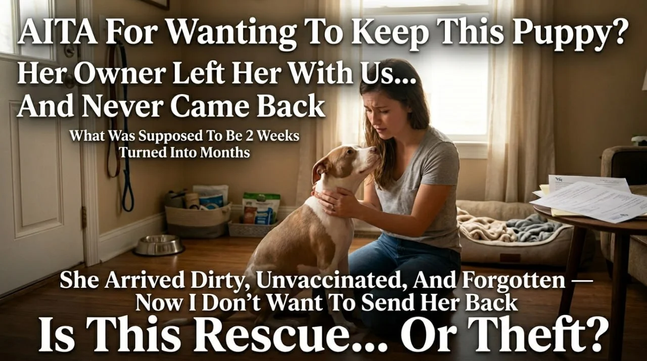 AITA for wanting to keep a puppy after the owner left her with us and never came back?