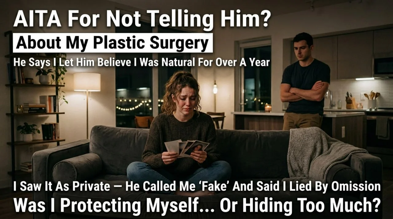 AITA for not telling my boyfriend about my plastic surgery after we’d already been together for over a year?