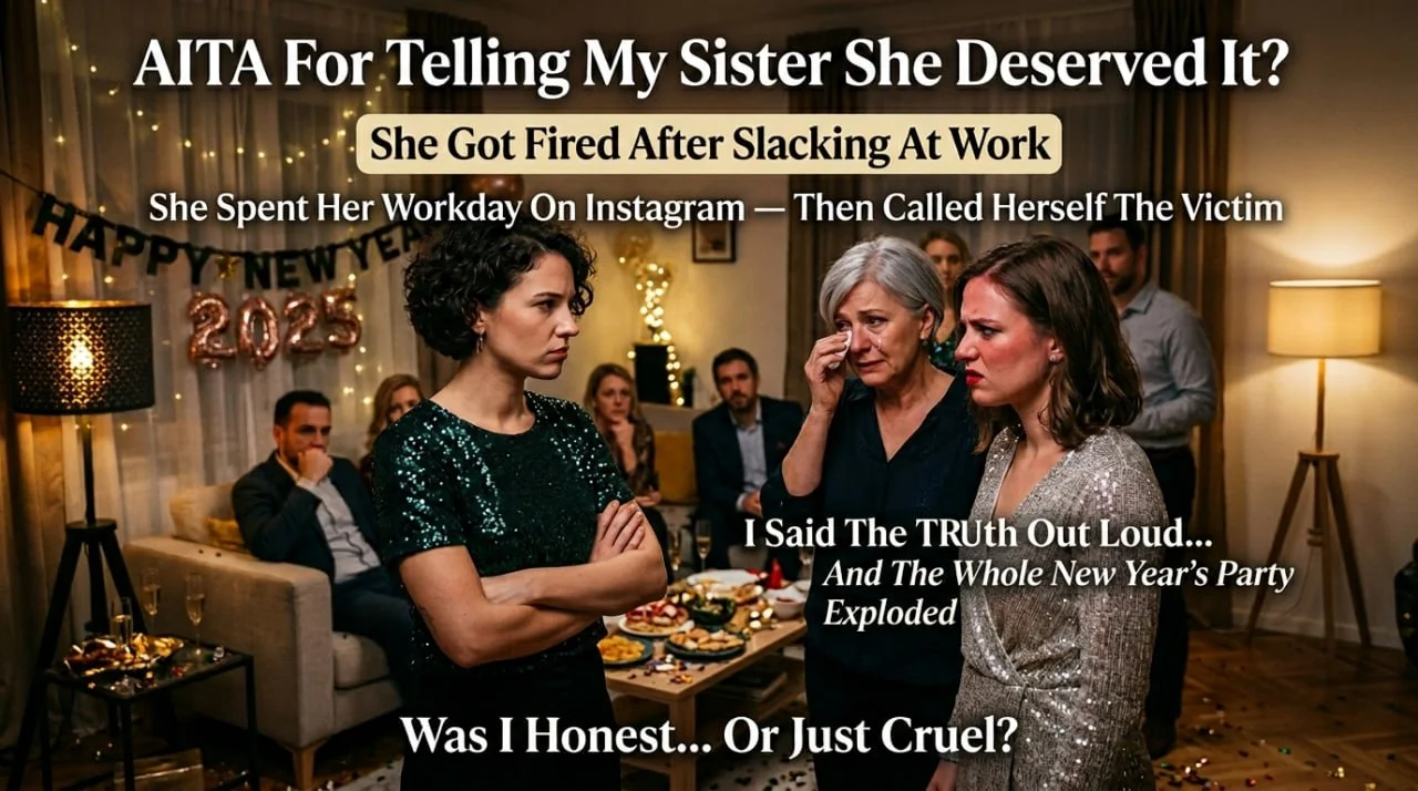 AITA for telling my sister she deserved to get fired after she spent all her time at work on Instagram?